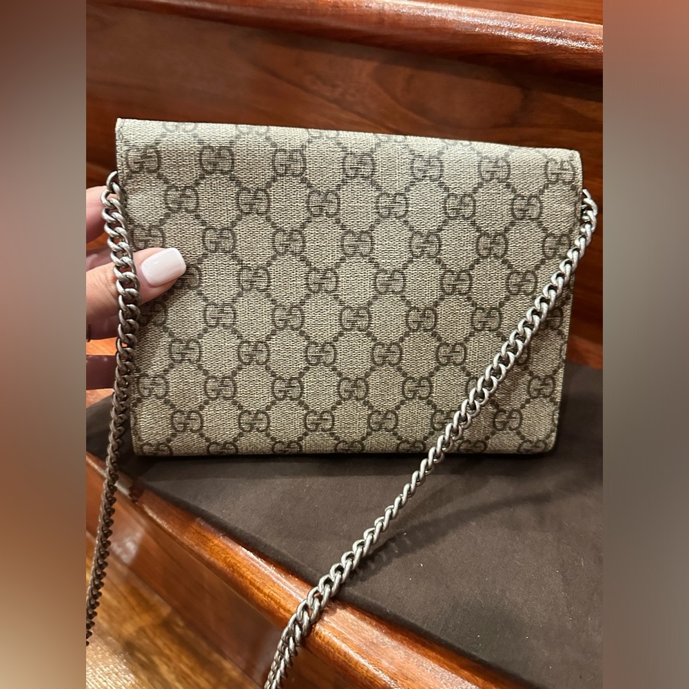 Gucci Supreme canvas wallet on chain - Picture 7 of 9